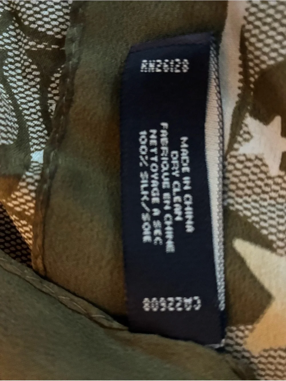 Coach Signature Star Print Silk Scarf